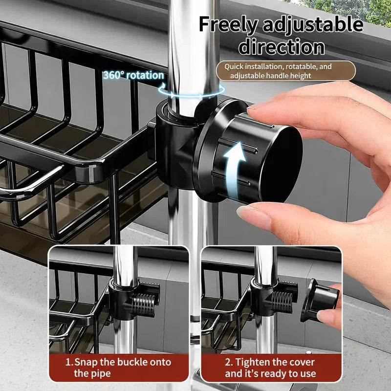 🧽 Faucet-Mounted Sink Caddy – Keep Your Counter Clutter-Free ✨
