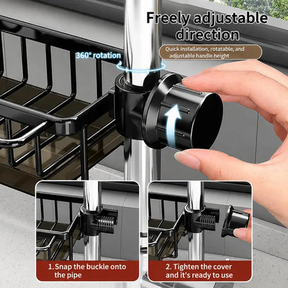 🧽 Faucet-Mounted Sink Caddy – Keep Your Counter Clutter-Free ✨