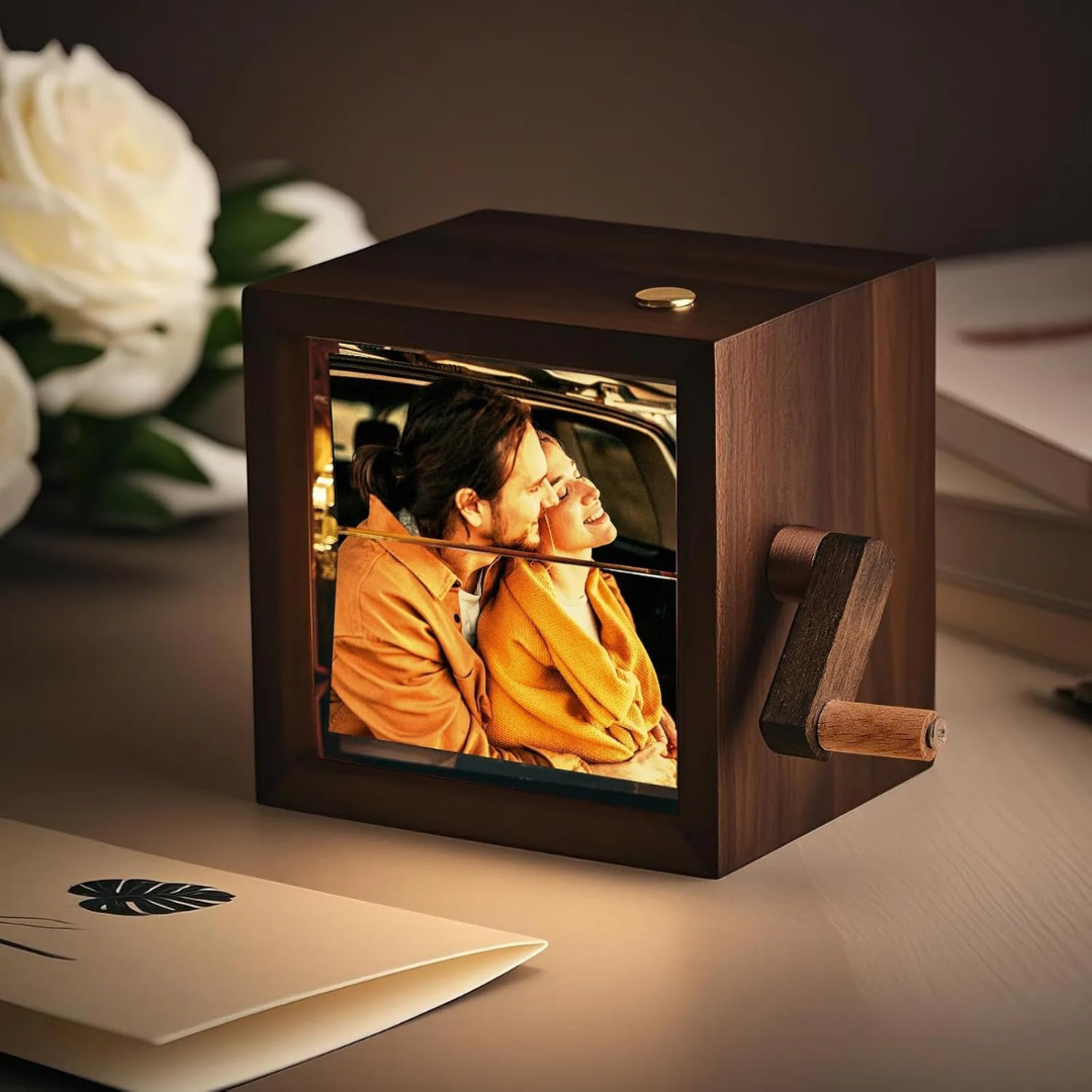 Personalized Hand-Crank Photo Flipbook – Custom Memory Gift