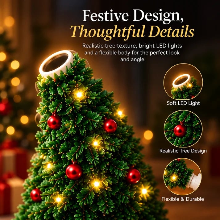 Christmas tree projector with warm LED lights