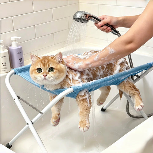 Cat Grooming Hammock, Pet Paw Bathing Wash Hammock Stand Bath For Dogs, Cats