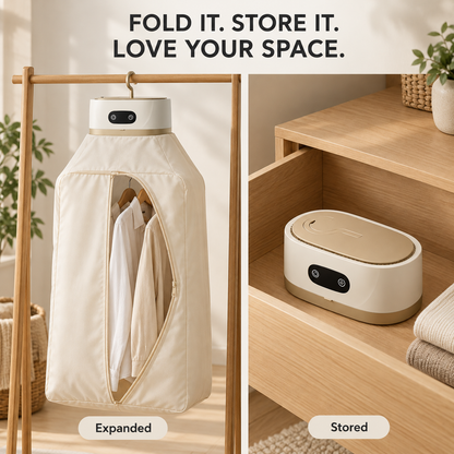 Portable Foldable Clothes Dryer – PTC Heated Drying Bag for Rainy Days & Small Spaces