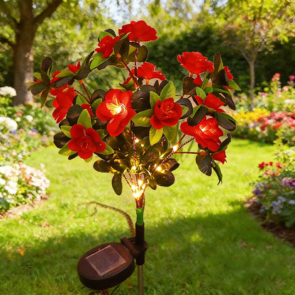 🔥Last Day 70% OFF-LED Solar Flower Lights Rhododendron Outdoor Simulated Flower Lamp