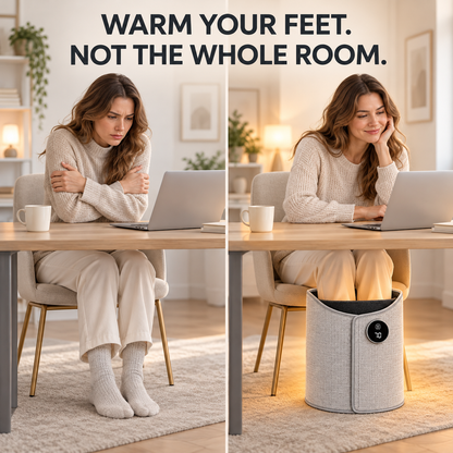 Cold Feet? Get Cozy — Electric Foot & Leg Warmer with Digital Control