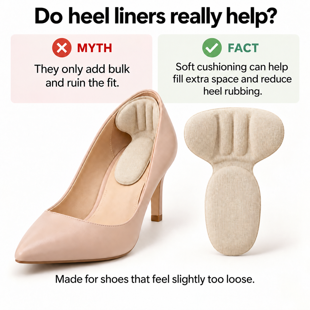 Heel Grip Pads for Loose Shoes – Wear Your Favorites Again