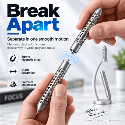 🖊️Magnetic EDC Fidget Pen –⚙️ A Pen Made to Break & Reconnect