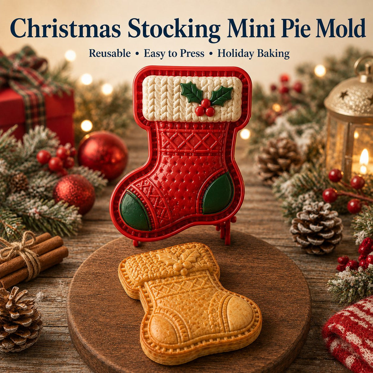 LAST DAY SALE Only $9.99🎄 9‑Design Christmas Mini Pie Mold Collection🥧✨