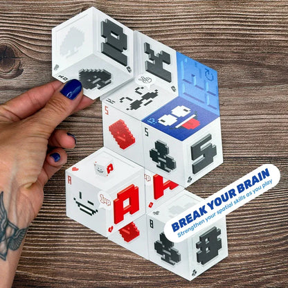 🔥Last Day 50% OFF - ⚡ 3D Energy Edition Card Game | Fast-Paced Stacking Strategy Party Game for Family & Adults Ages 8+