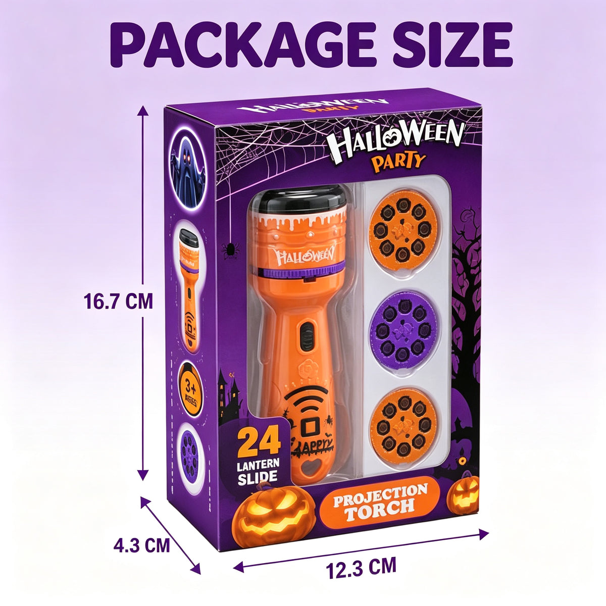 🎃 Kids Projection Flashlight – Turn Bedtime Into a Holiday Story ✨