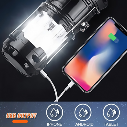 ☀️ Collapsible Solar Camping Lantern – Portable LED Emergency Light