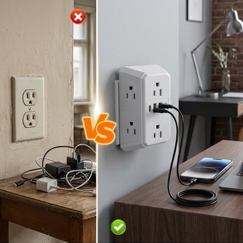 Multi Plug 6-Outlet Extender