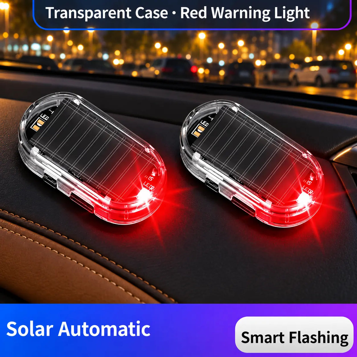 Solar-Powered Car Security Warning Light — Make Your Parked Car Look Less Like an Easy Target