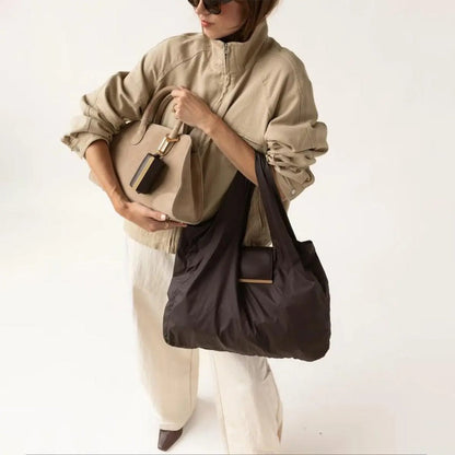 Toworkact™ Varelli Charm Transformable Bag – Stylish Vegan Leather Tote & Keychain Charm