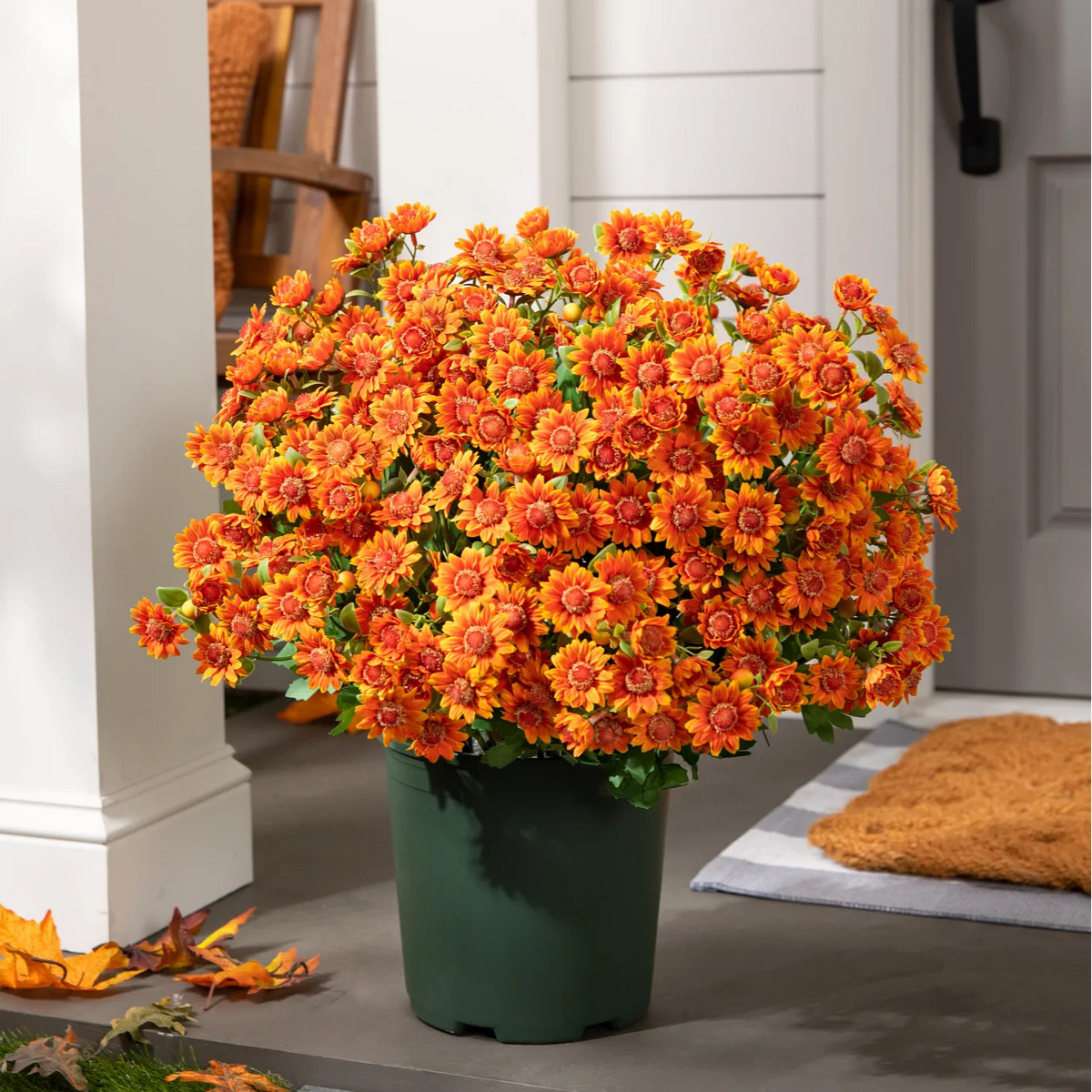 💥Limited stock 🌼- Artificial Outdoor Sunset Mums Flowers - UV resistant, Waterproof, Windproof