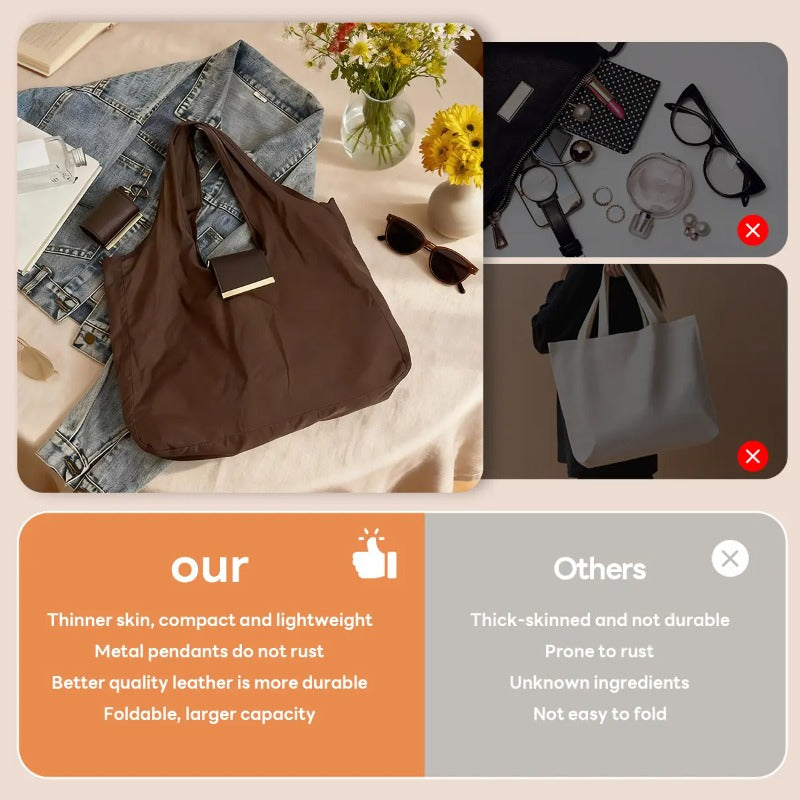 Toworkact™ Varelli Charm Transformable Bag – Stylish Vegan Leather Tote & Keychain Charm