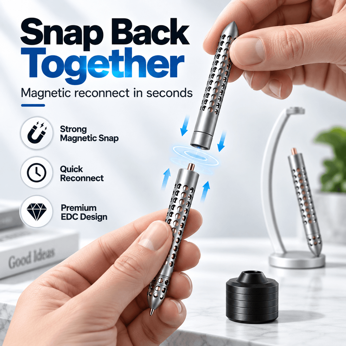 🖊️Magnetic EDC Fidget Pen –⚙️ A Pen Made to Break & Reconnect