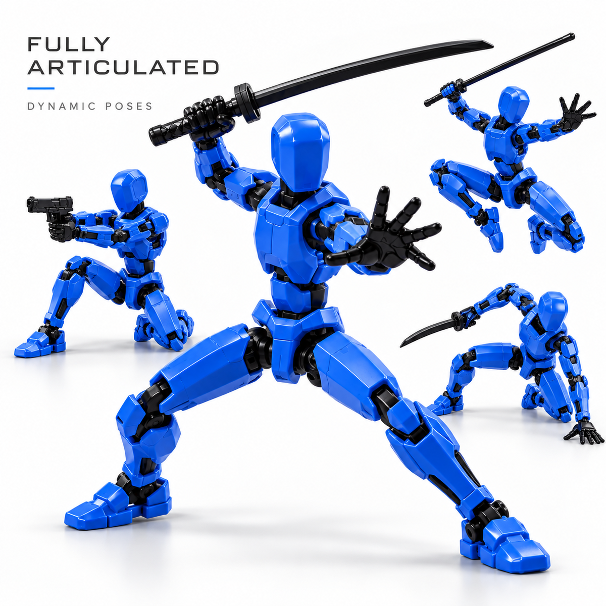 ⚔️💥 Build Your Own Robot Army – Fully Poseable Action Figures with Swappable Weapons