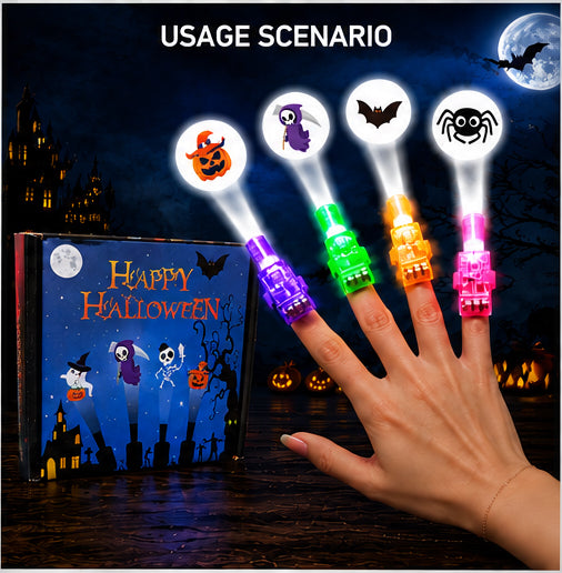 Halloween Projector Finger Lights | Fun Glowing Party Favors for Kids