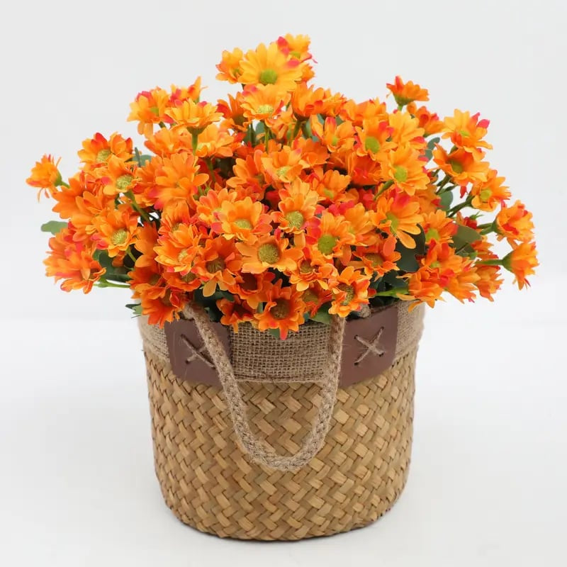 💥Limited stock 🌼- Artificial Outdoor Sunset Mums Flowers - UV resistant, Waterproof, Windproof
