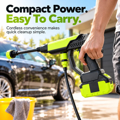 🚗💦 Portable Cordless Pressure Washer Gun – Powerful Car Wash & Outdoor Cleaning Made Easy! ✨