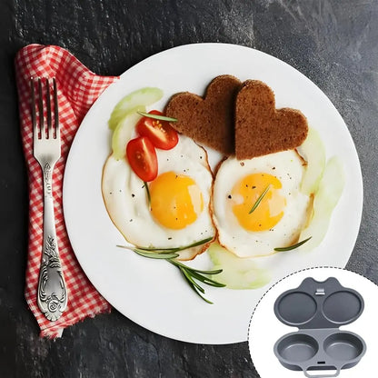 Easy to Clean Microwave Egg Steamer Mold BPA‑Free,Food‑Grade Plastic PP Material - Non-Stick,2 Cup Round Egg Maker