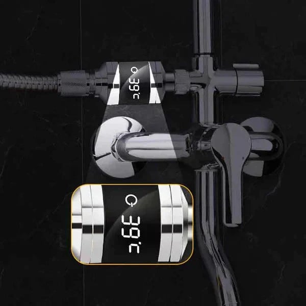 🔥Christmas Limited-Time Offer: 50% OFF!!!🔥🌡️ SHOWER THERMOMETER - LCD Display with Backlight, Easy Installation Without Tools, IPX7 Waterproof, Perfect for Modern Bathroom 🛁