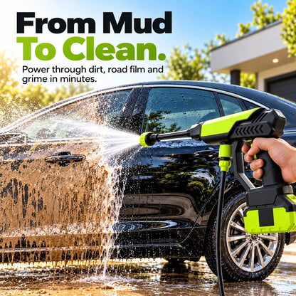 🚗💦 Portable Cordless Pressure Washer Gun – Powerful Car Wash & Outdoor Cleaning Made Easy! ✨