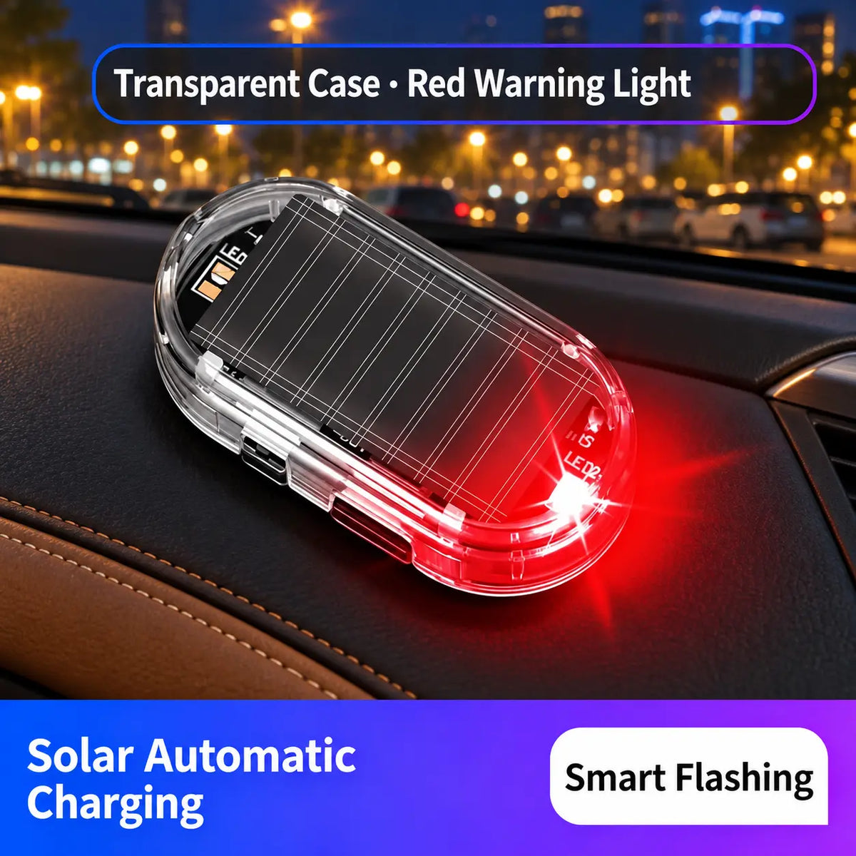 Solar-Powered Car Security Warning Light — Make Your Parked Car Look Less Like an Easy Target