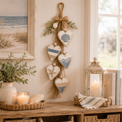 🤎 Hanging Heart Wall Decor-Bring Rustic Warmth Into Your Home