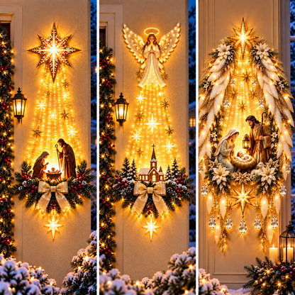 🔥HOT SALE 50% OFF🔥 Bethlehem Star Nativity Wall Light