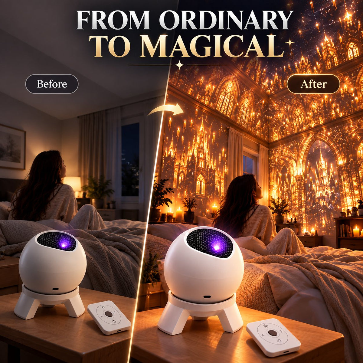 🔮✨ Magic Castle Immersive Room Projector — Turn Your Bedroom Into Another World