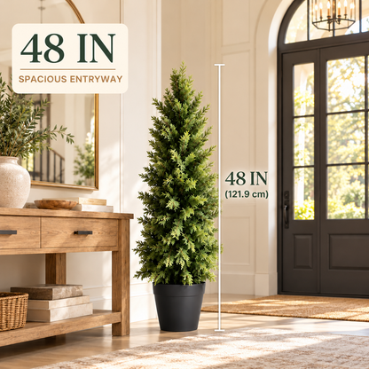 🌲🌿  Luxury Realistic Cypress Topiary Tree –🌿 Elegant, Weather-Resistant Outdoor Décor