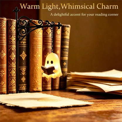 👻 This Ghost Reads By Candlelight 🎃 Your New Favorite Halloween Shelf Sitter