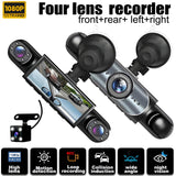 ⭐ 4-Cam Surround Road View (Front + Rear + Left + Right)
