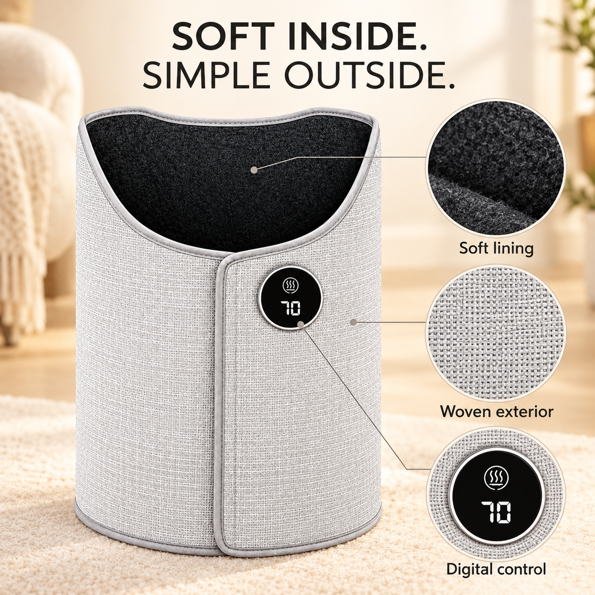 Cold Feet? Get Cozy — Electric Foot & Leg Warmer with Digital Control