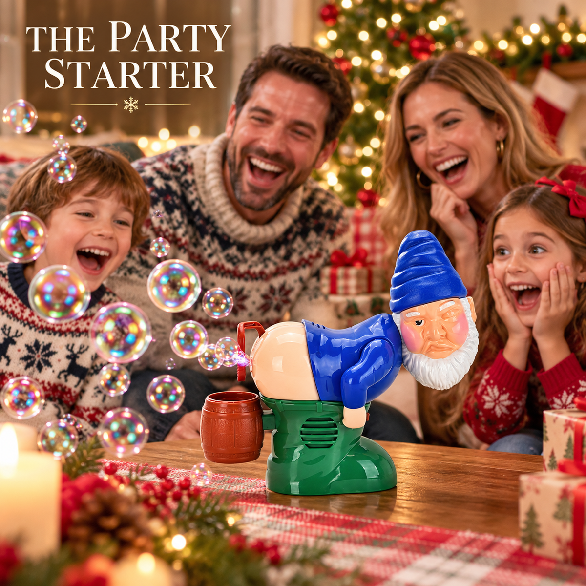 🎅🎈Holiday Farting Bubble Machine With 60 mL Solution