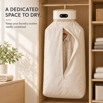 Portable Foldable Clothes Dryer – PTC Heated Drying Bag for Rainy Days & Small Spaces