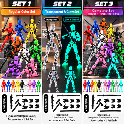 ⚔️💥 Build Your Own Robot Army – Fully Poseable Action Figures with Swappable Weapons