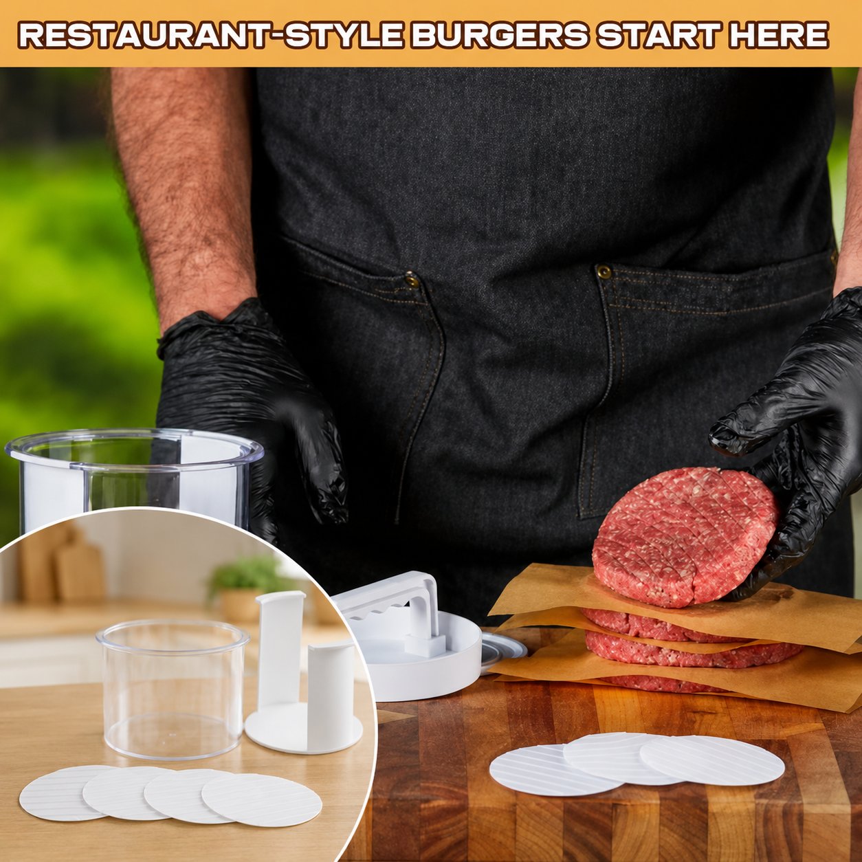 🍔 Burger Patty Maker for Easy Homemade Burgers