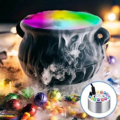RGB Submersible Pond Mist Light, Stainless Steel Waterproof Fog Maker for Garden Yard Landscape Decor