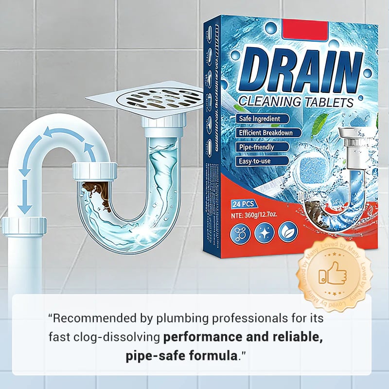 ✨ BUY MORE SAVE MORE! 🚰 Pipe Unclogging Tablets – Fast-Acting Blockage Remover – Safe for pipes, removes hair & grease – no damage to plumbing 🔧