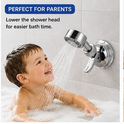 Adjustable Shower Head Holders Removable Suction Cup Shower Head Bracket No Drill Shower Head Bracket