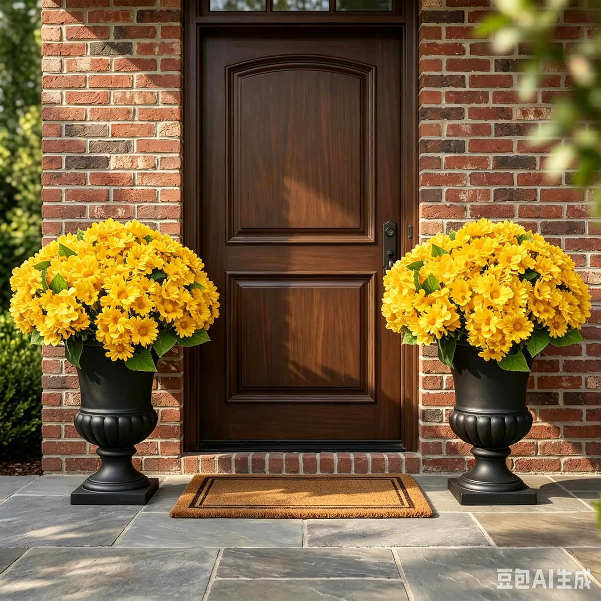 💥Limited stock 🌼- Artificial Outdoor Sunset Mums Flowers - UV resistant, Waterproof, Windproof