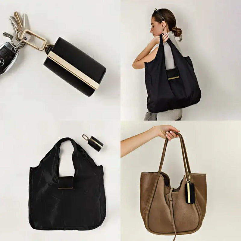 Toworkact™ Varelli Charm Transformable Bag – Stylish Vegan Leather Tote & Keychain Charm