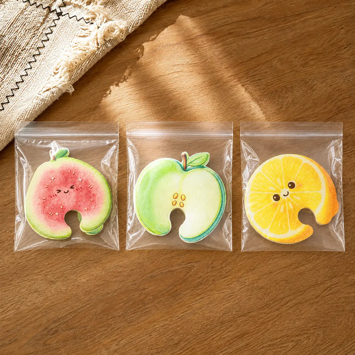 [ Non-Scratch Compressed Cellulose Sponges, Cute Fruit-Shaped Pop-Up Kitchen Sponges