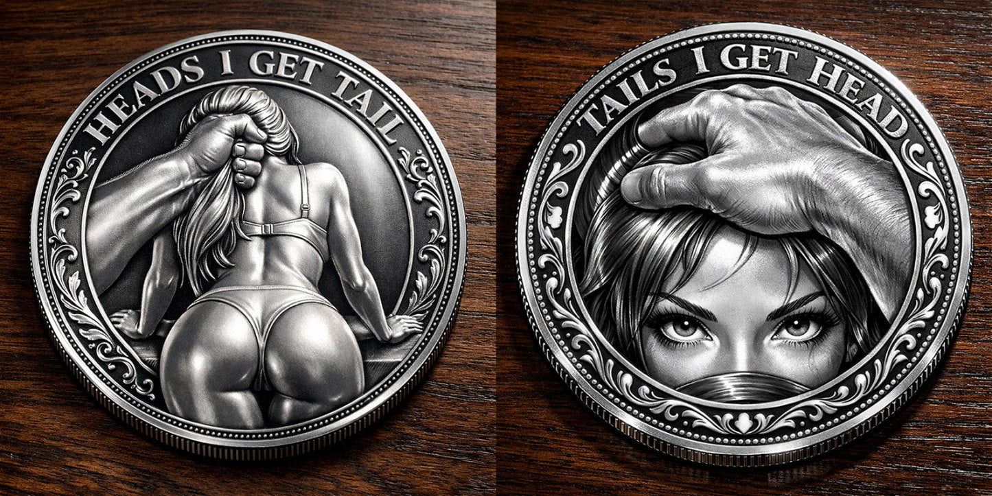🌹Early Valentine Sale 60% OFF -❤️Heads I Get Tail / Tails I Get Head Commemorative Coin