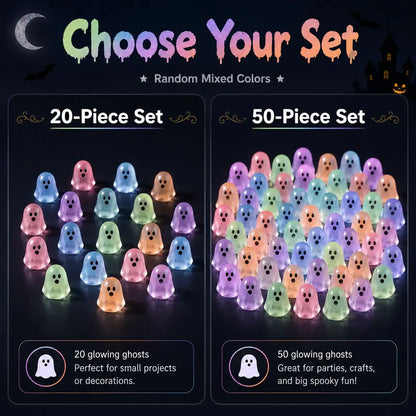 🔥HOT SALE 50% OFF🔥Glow In Dark Cute Ghost Resin Bead Set