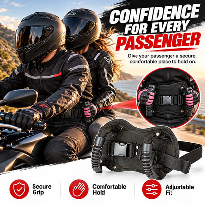🏍️ Motorcycle Passenger Grab Handle Belt – A Steadier Grip for Every Ride