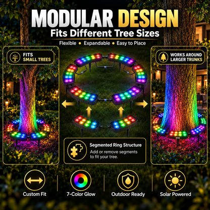 50% OFF✨ One Tree. Endless Colors. – Solar RGB Landscape Ring Light