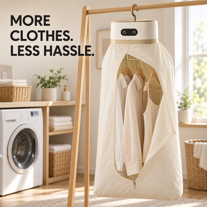 Portable Foldable Clothes Dryer – PTC Heated Drying Bag for Rainy Days & Small Spaces